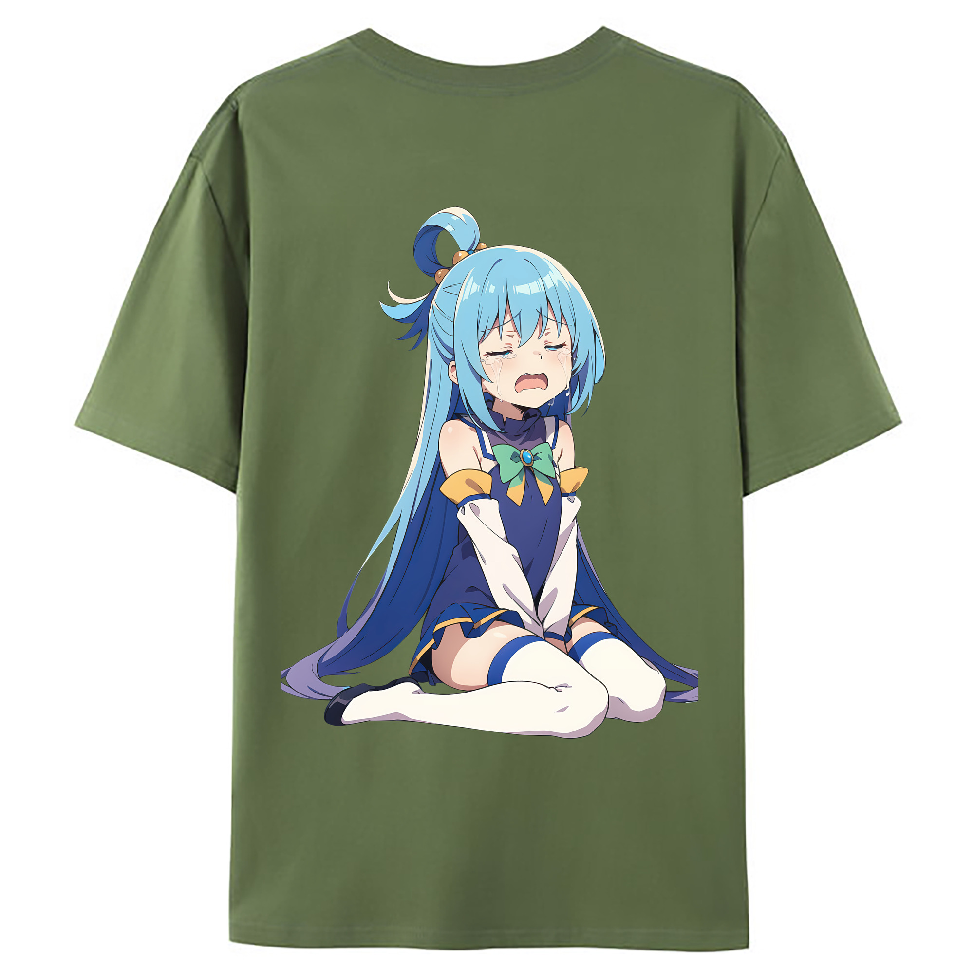 （画像用） 転スラ Regarding Reincarnated to Slime 綿100％ メンズ半袖Tシャツ（バックプリント） 通気性